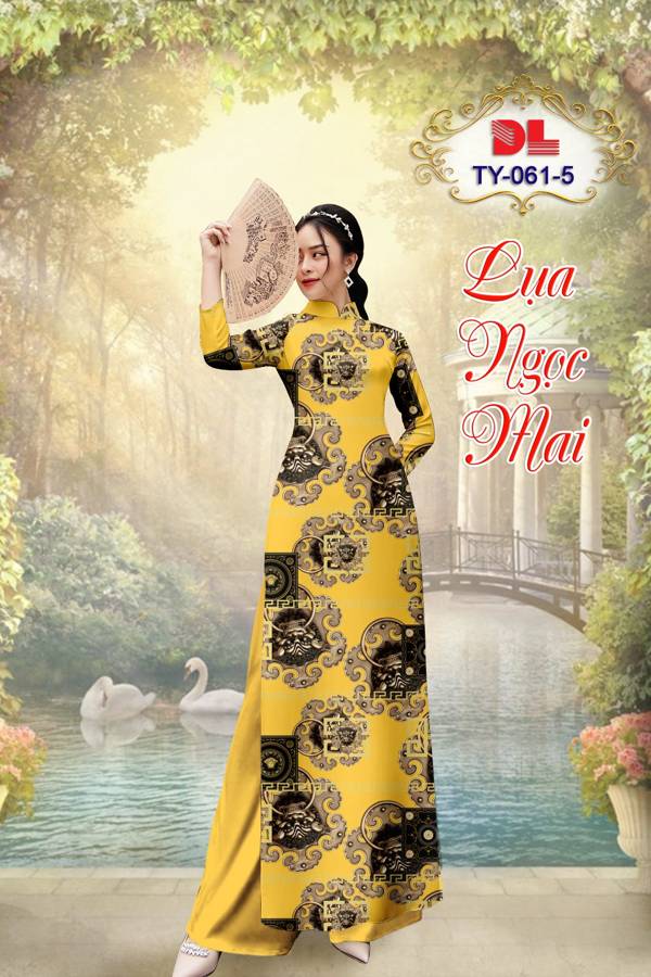 Vải Áo Dài Hoa Văn AD TY061 3